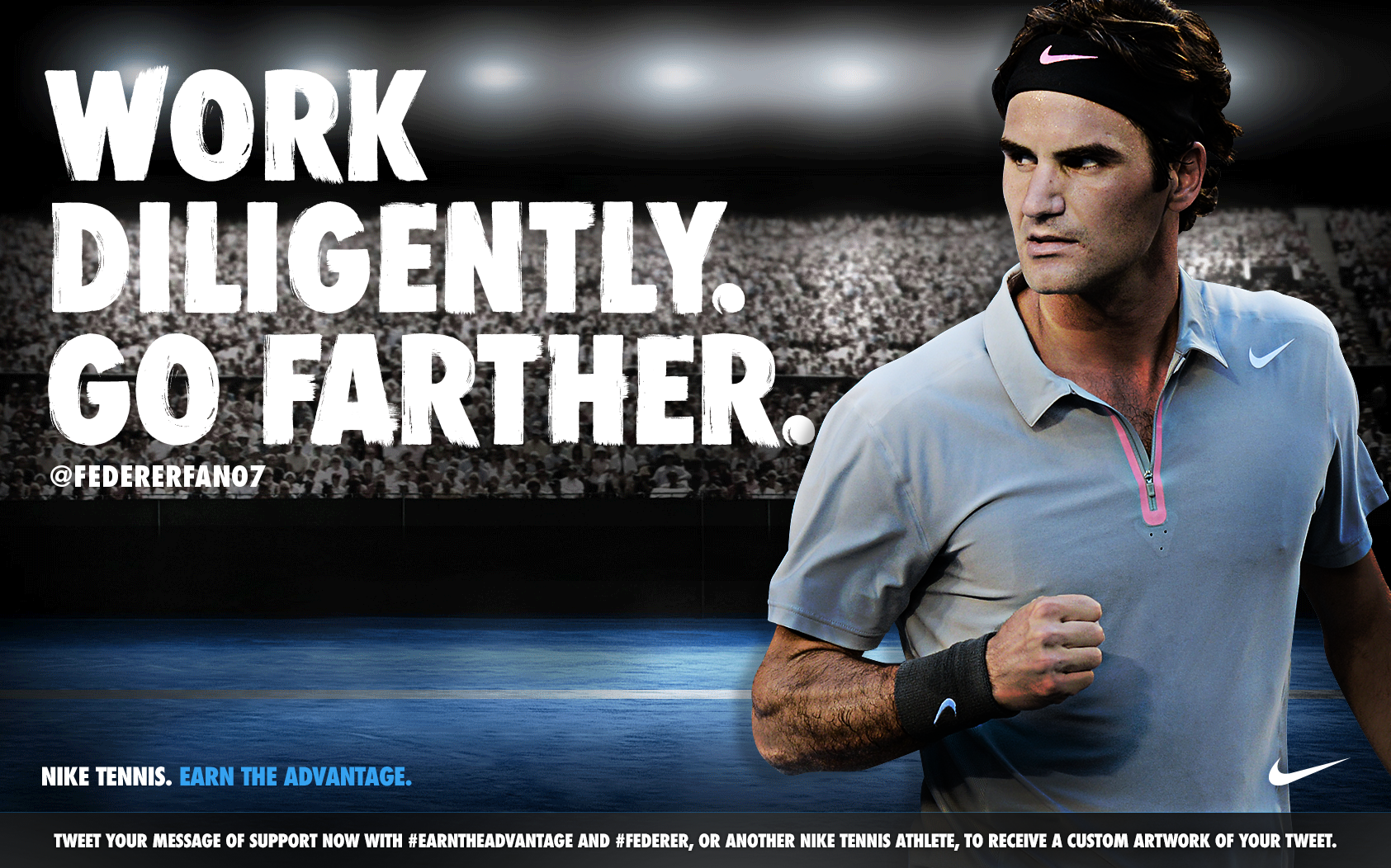Nike tennis. Earn the Advantage. - FedFan