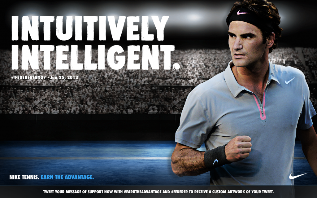 Nike tennis. Earn the Advantage. – FedFan