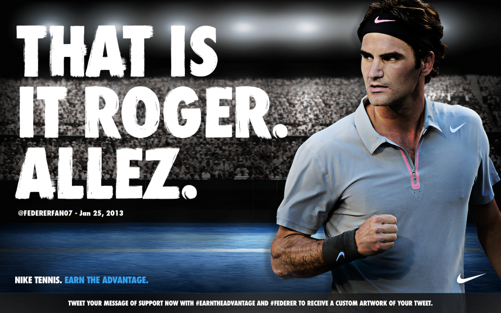 Nike tennis. Earn the Advantage. – FedFan