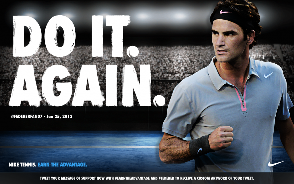 Nike tennis. Earn the Advantage. – FedFan