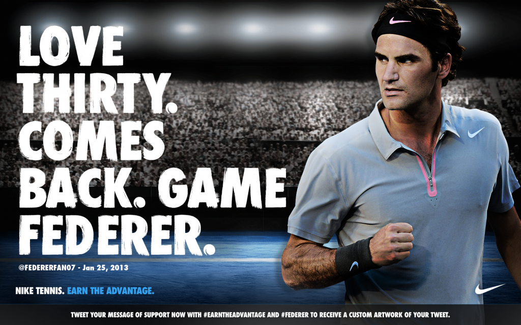 Nike tennis. Earn the Advantage. – FedFan