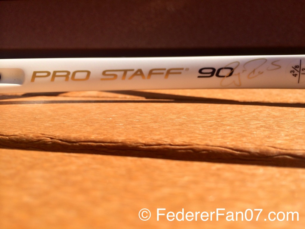 Roger Federer's New 2014 Wilson Pro Staff 90