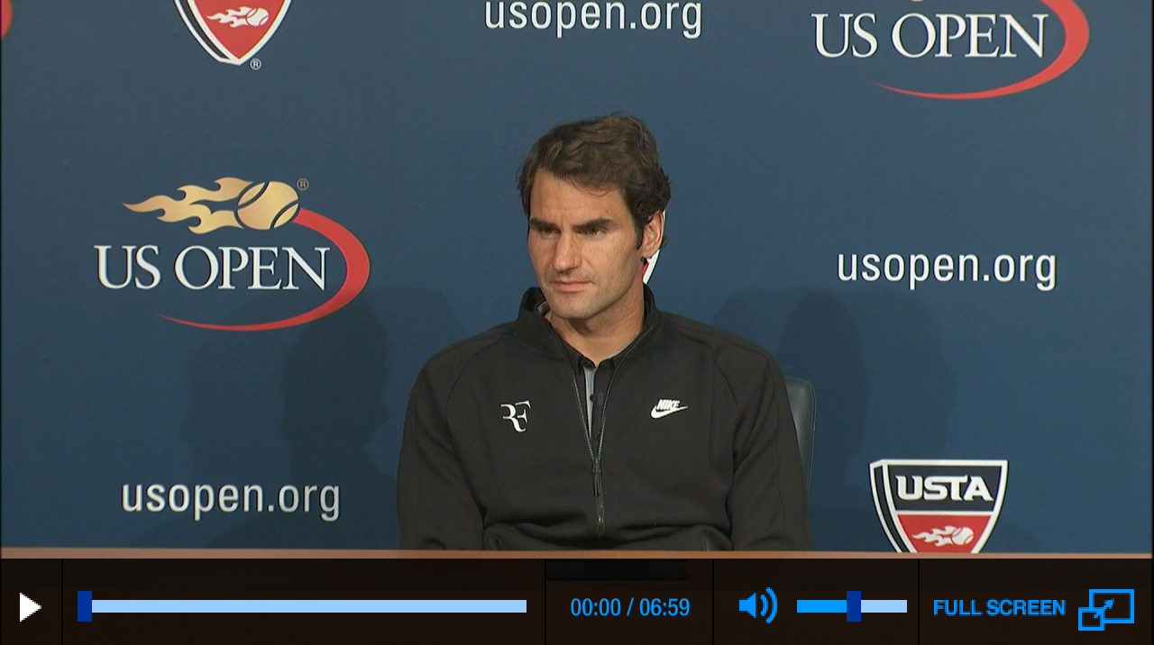 Federer US Open 2014 Second Round Press Conference