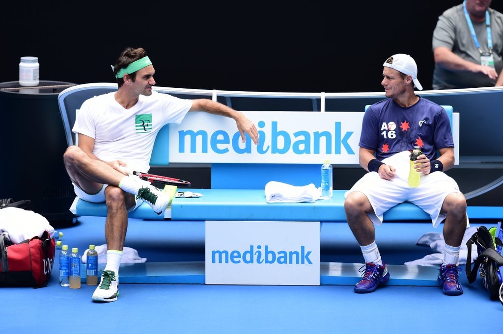 Roger Federer, Lleyton Hewitt, 2016 Australian Open