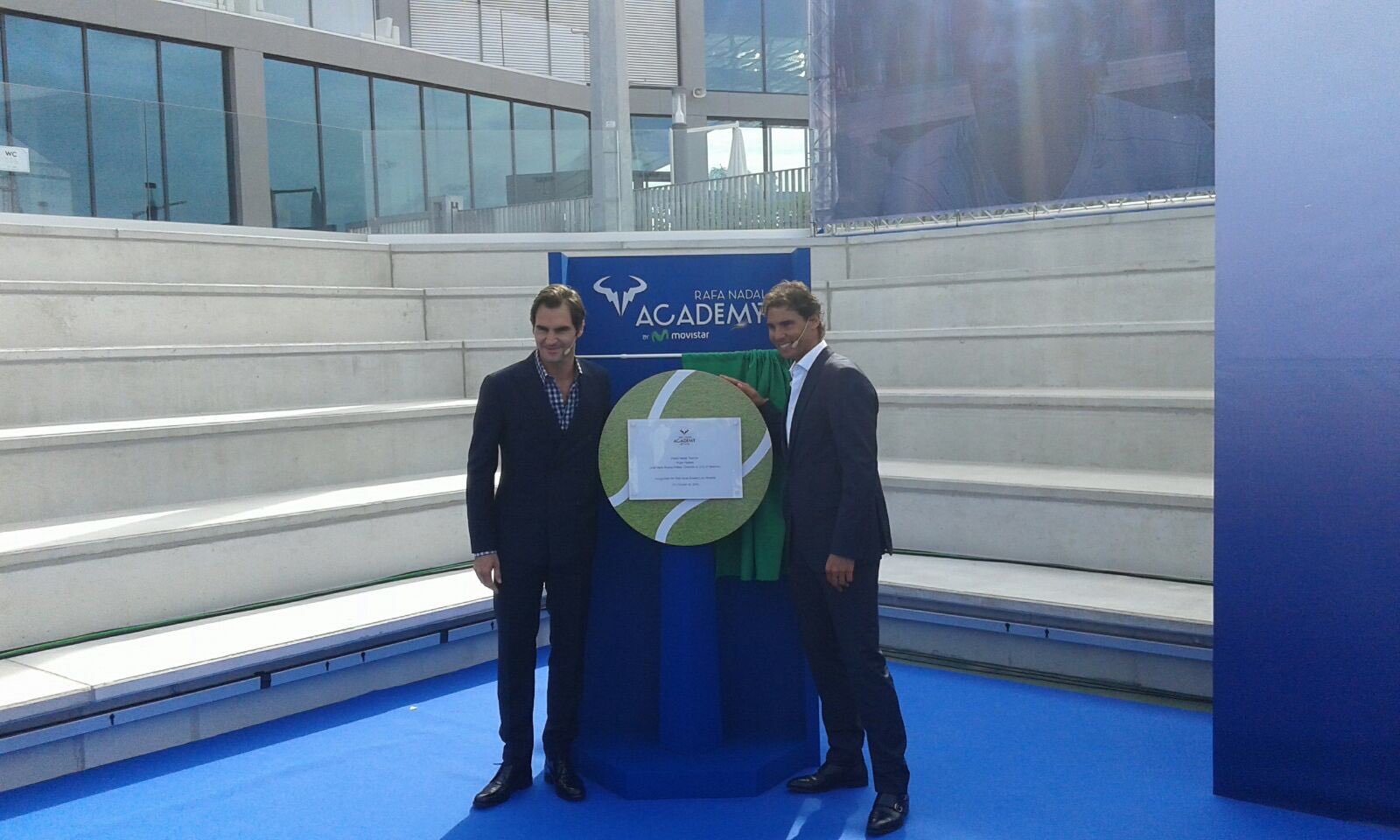 Federer joins Nadal to celebrate official opening of Rafael Nadal Tennis Academy