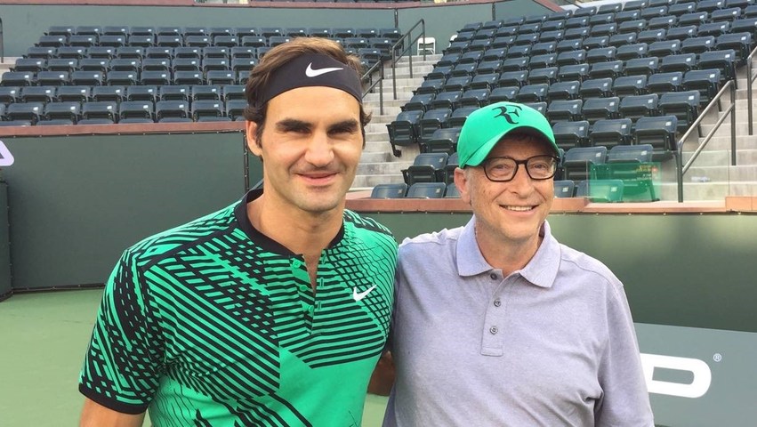 Roger Federer Bill Gates
