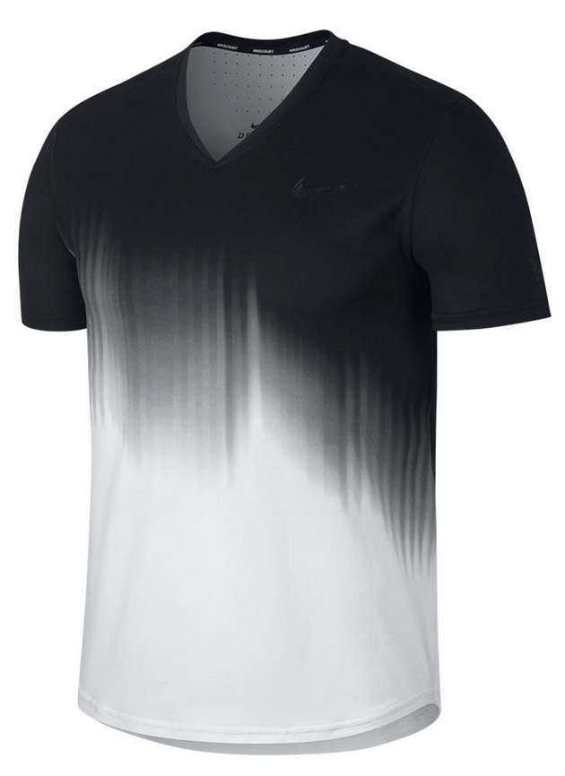Roger Federer 2017 US Open Nike Outfit - NikeCourt RF US Open Shirt Night Session