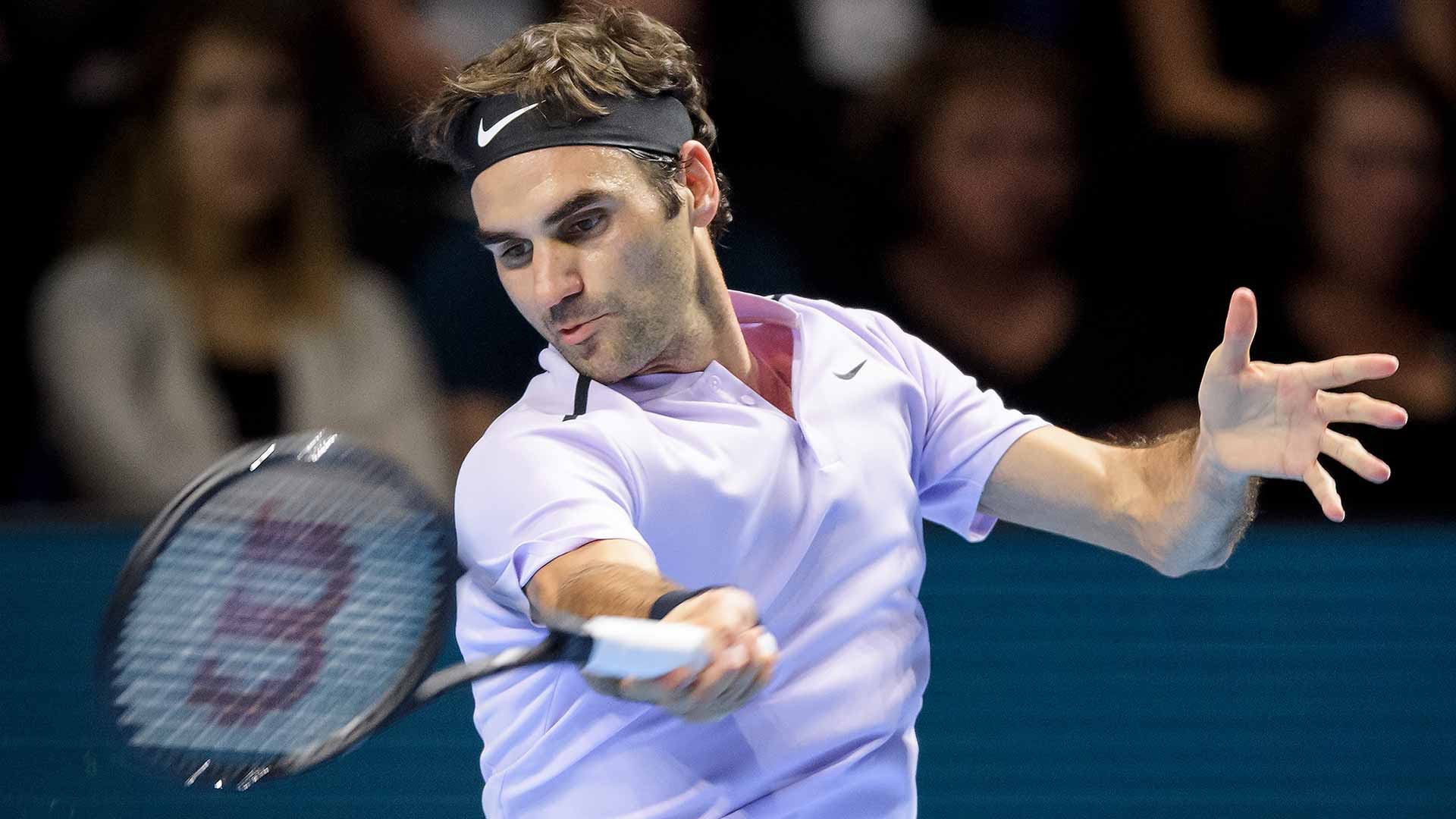 Roger Federer 2017 Swiss Indoors Basel
