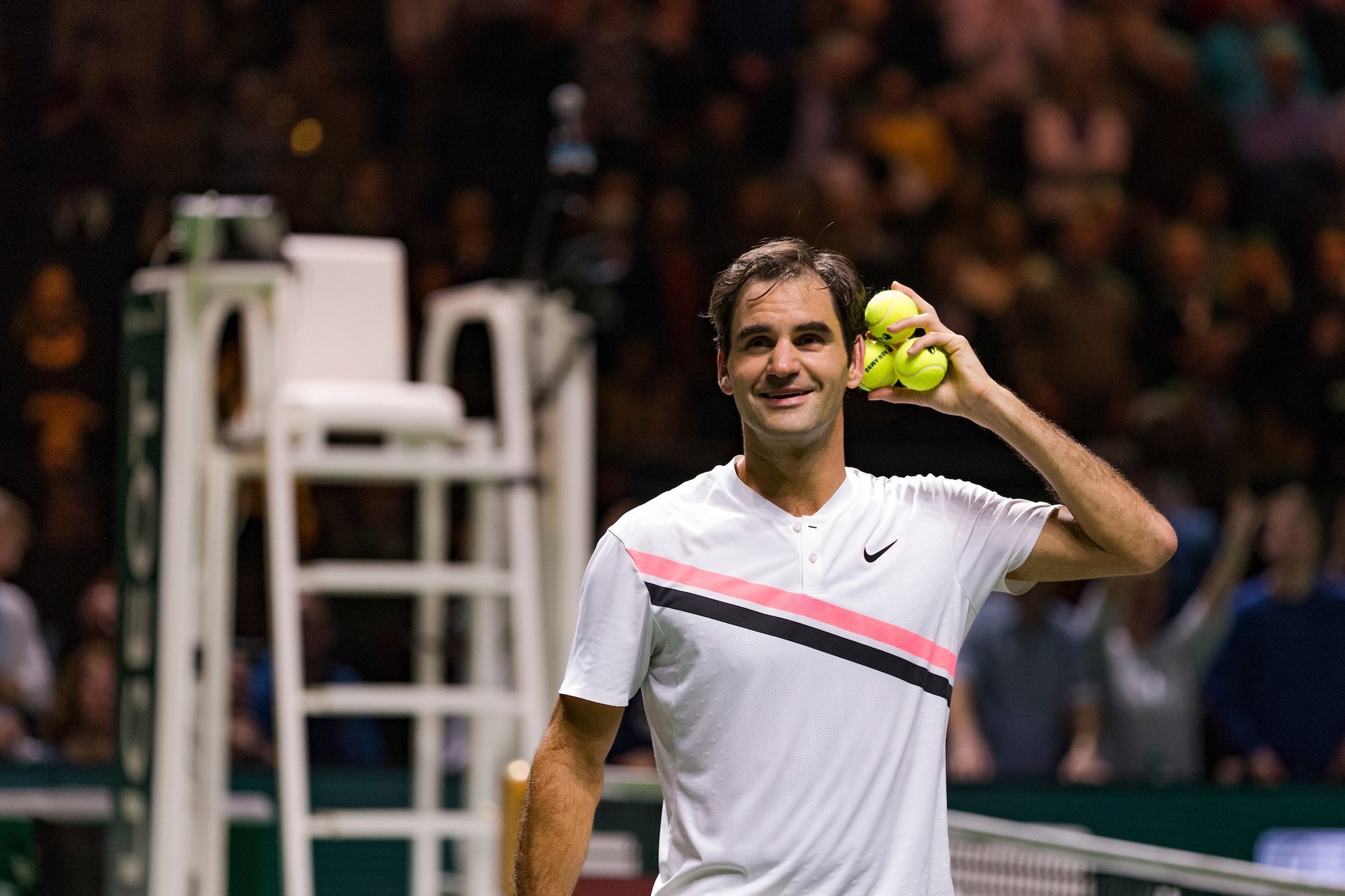 Roger Federer 2018 Rotterdam Open - ABN AMRO World Tennis Tournament - Federer Tops Seppi to Reach Rotterdam Final